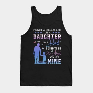 Dad In Heaven, I'm Not A Normal Girl I'm A Daughter To A Dad With Wings Gift For Men Father day Tank Top